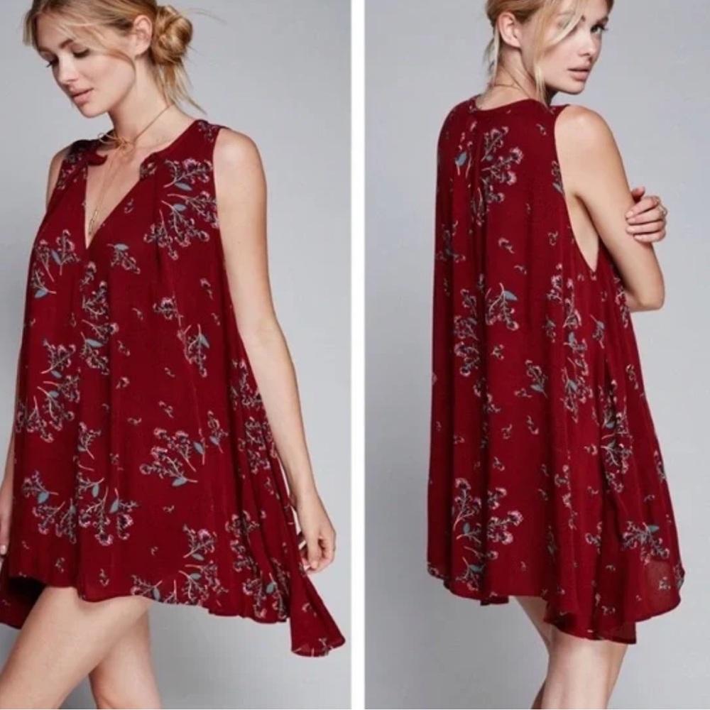 Free People Floral Mini Dress